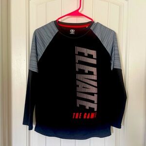 Black and Gray Long Sleeve Shirt